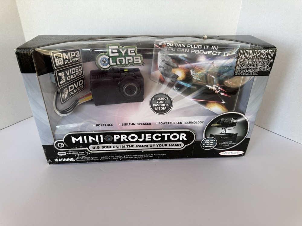 EyeClops | Mini Projector | Video Projector by Jakks Pacific | New