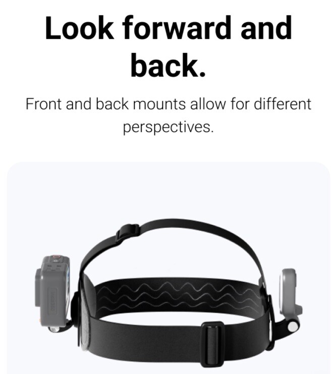 Original Insta360 Head Strap - Adjustable, Compatible with Insta360 Cameras