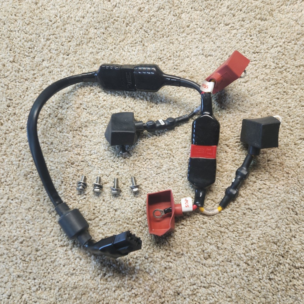 Quickie Pulse 6 Battery Cable Assembly with Mounting Hardware