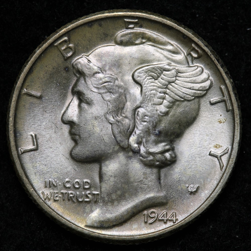 1944 Mercury Silver Dime GEM BU *UNCIRCULATED* MS E268 QACC
