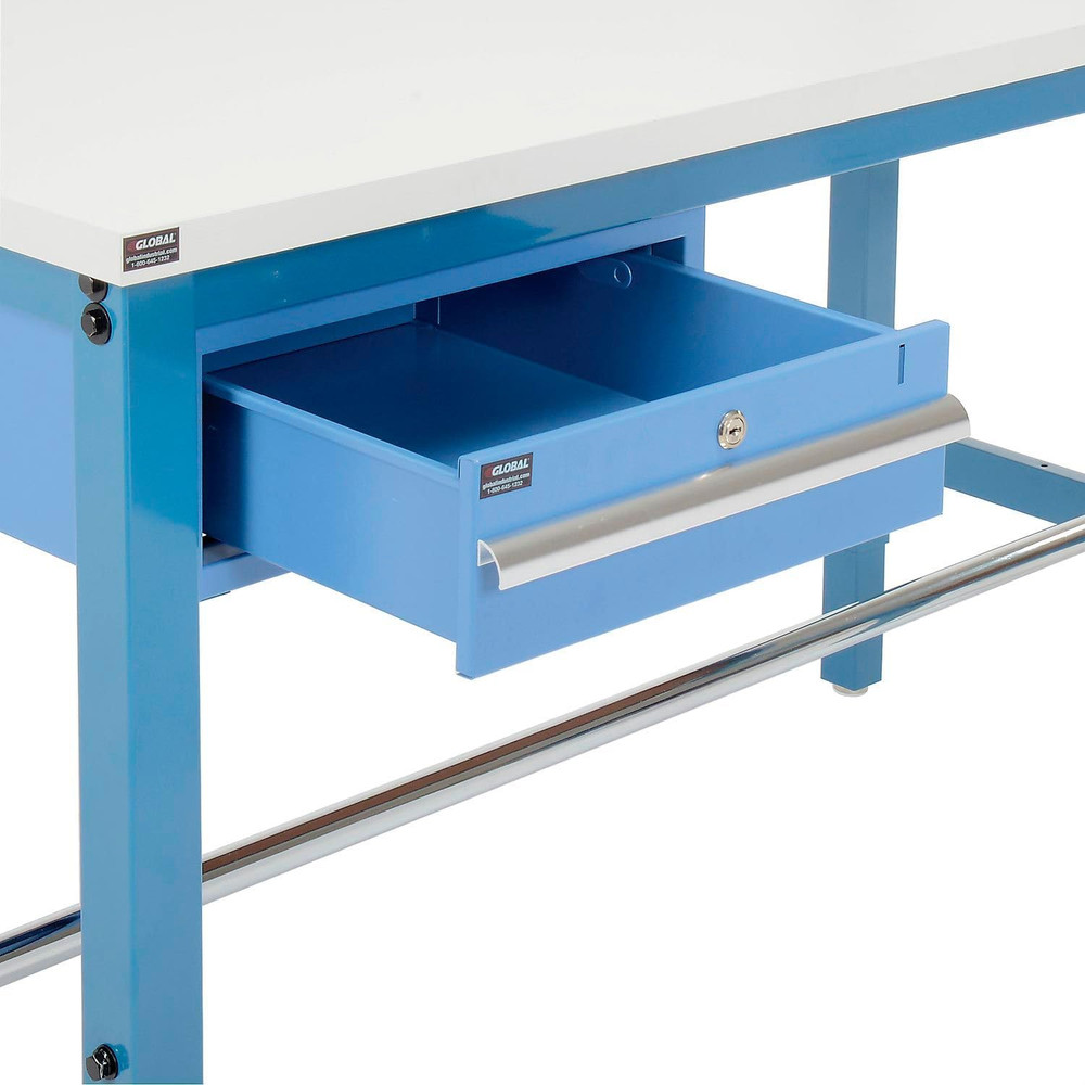 72" W X 36" D Workbench, 1-5/8" Thick ESD Laminate Square Edge