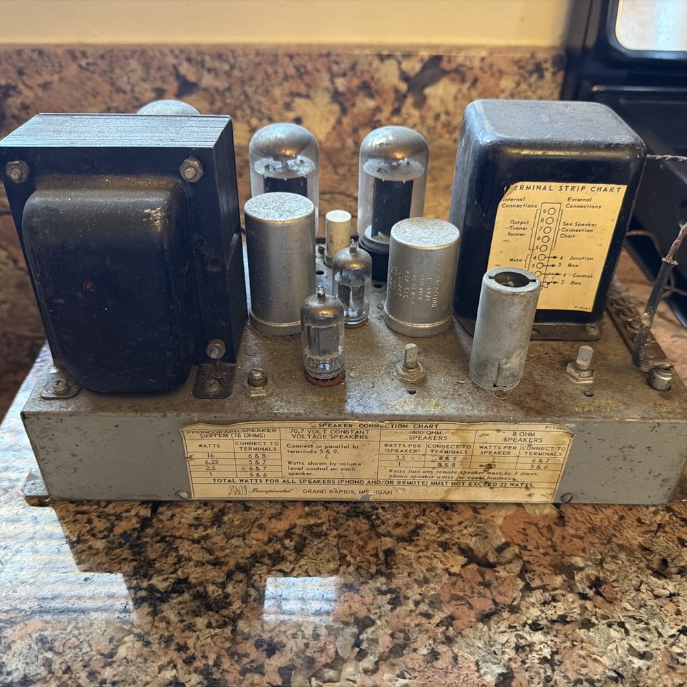 AMI Jukebox Amplifier Audio-Frequency Model R-145  As-is Untested