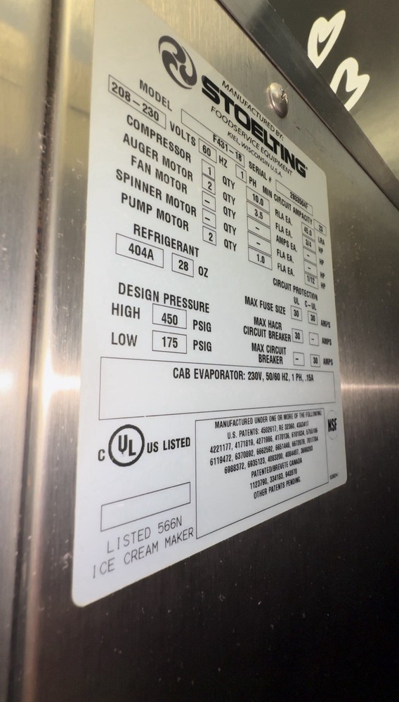 Frozen Yogurt Machine Stoelting