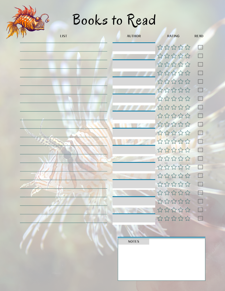 Sea Creatures Planner & Grateful Themed Journal