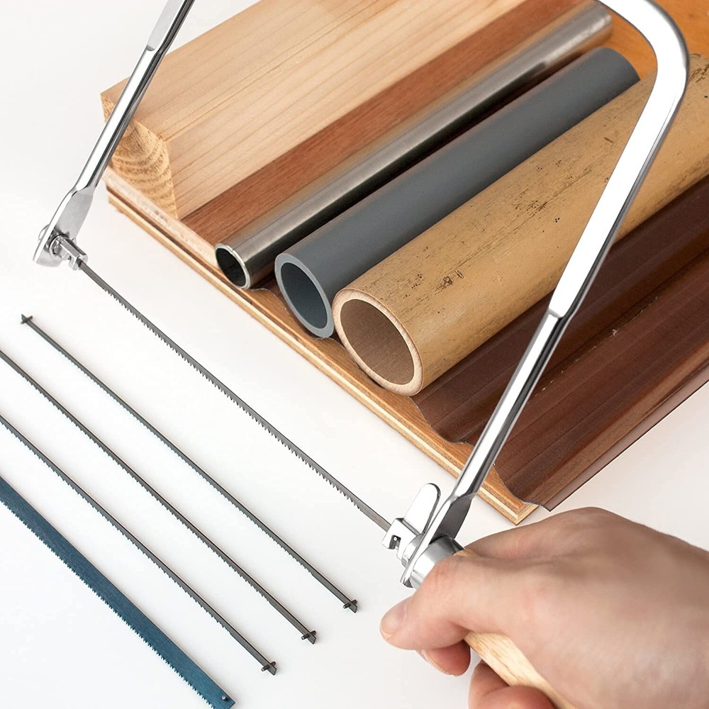 KAKURI Coping Saw Coping Frame and 5 Replacement Blades Set (Woodworking, Woo...