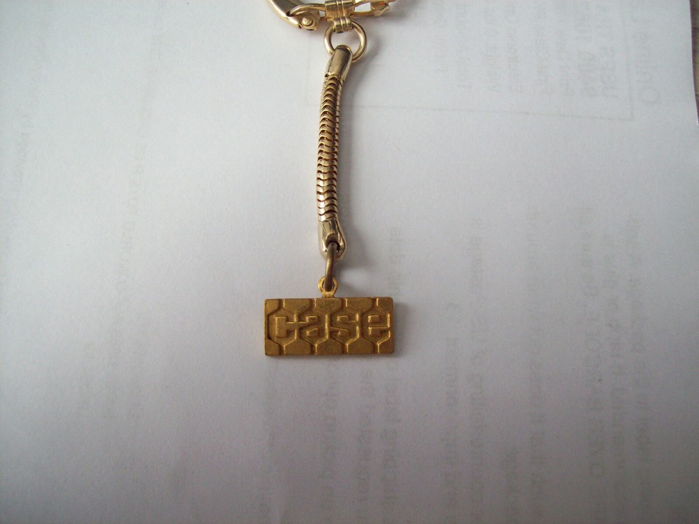 ORIGINAL 1960'S CASE CONSTRUCTION,TRACTOR IH KEY CHAIN ....