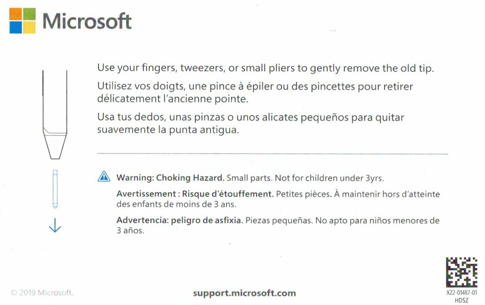 Microsoft Surface Pen Tip HB Type Replacement Surface Pro GO Laptop Book 1-Tip