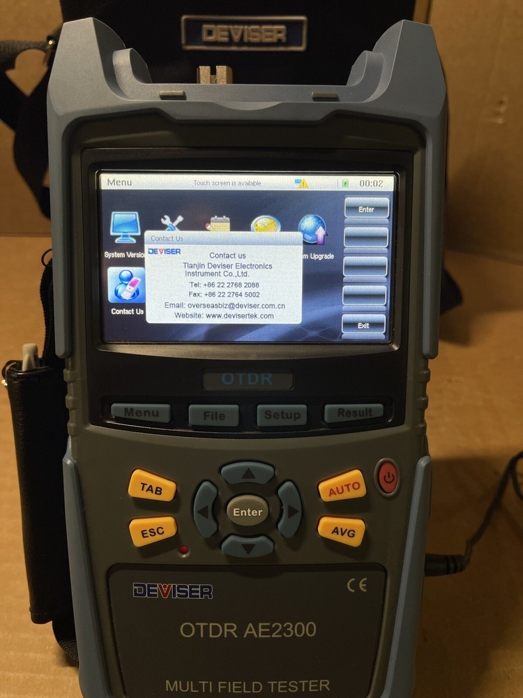 DEVISER OTDR AE2300 Optical Time Domain Reflectometer Deviser Multi Field Tester