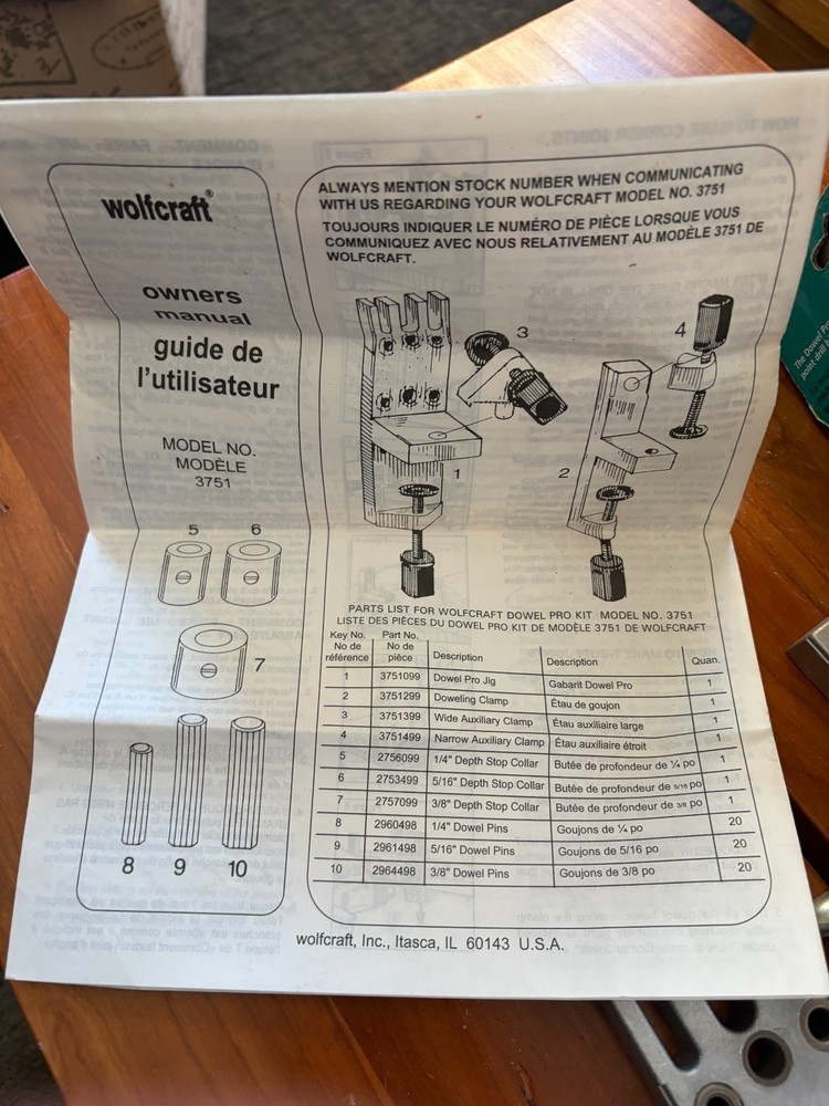 Wolfcraft 3751 Dowel Pro Kit