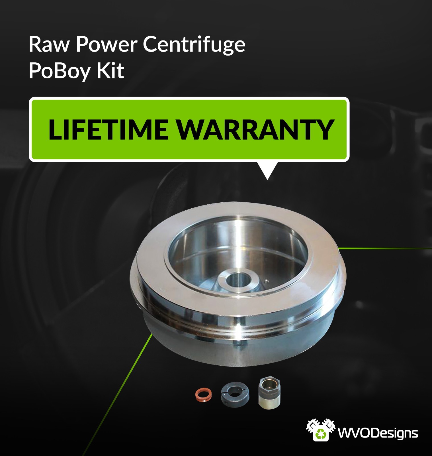WVO Designs Raw Power Centrifuge - PoBoy Kit