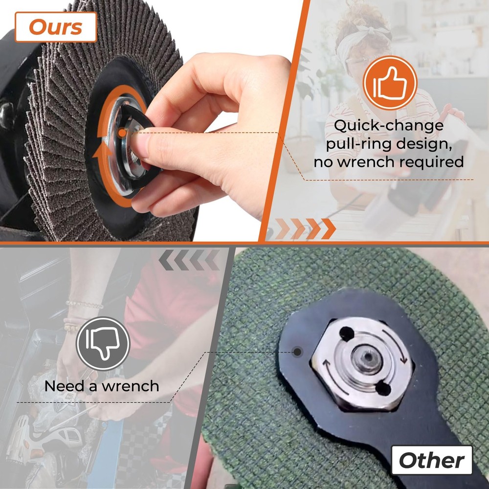 XLOCK to 5/8"-11 Thread Adapter Kit with Quick Change Nut, Suitable for XLOCK...