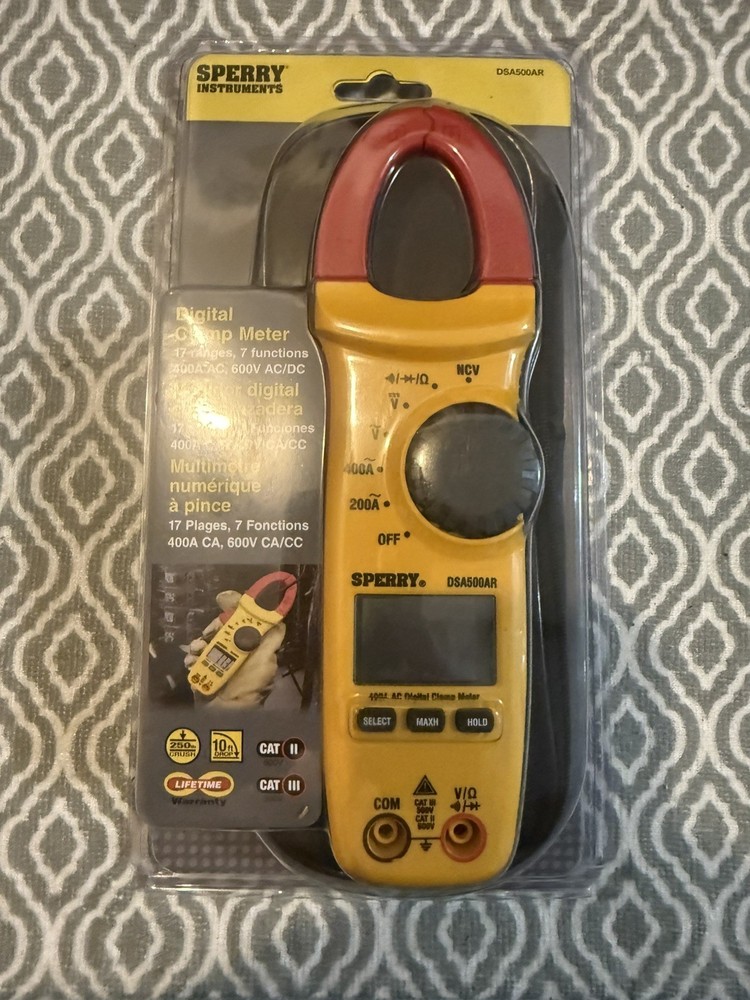 Sperry Instruments Clamp Meter Snap-Around Digital DSA500AR New Sealed