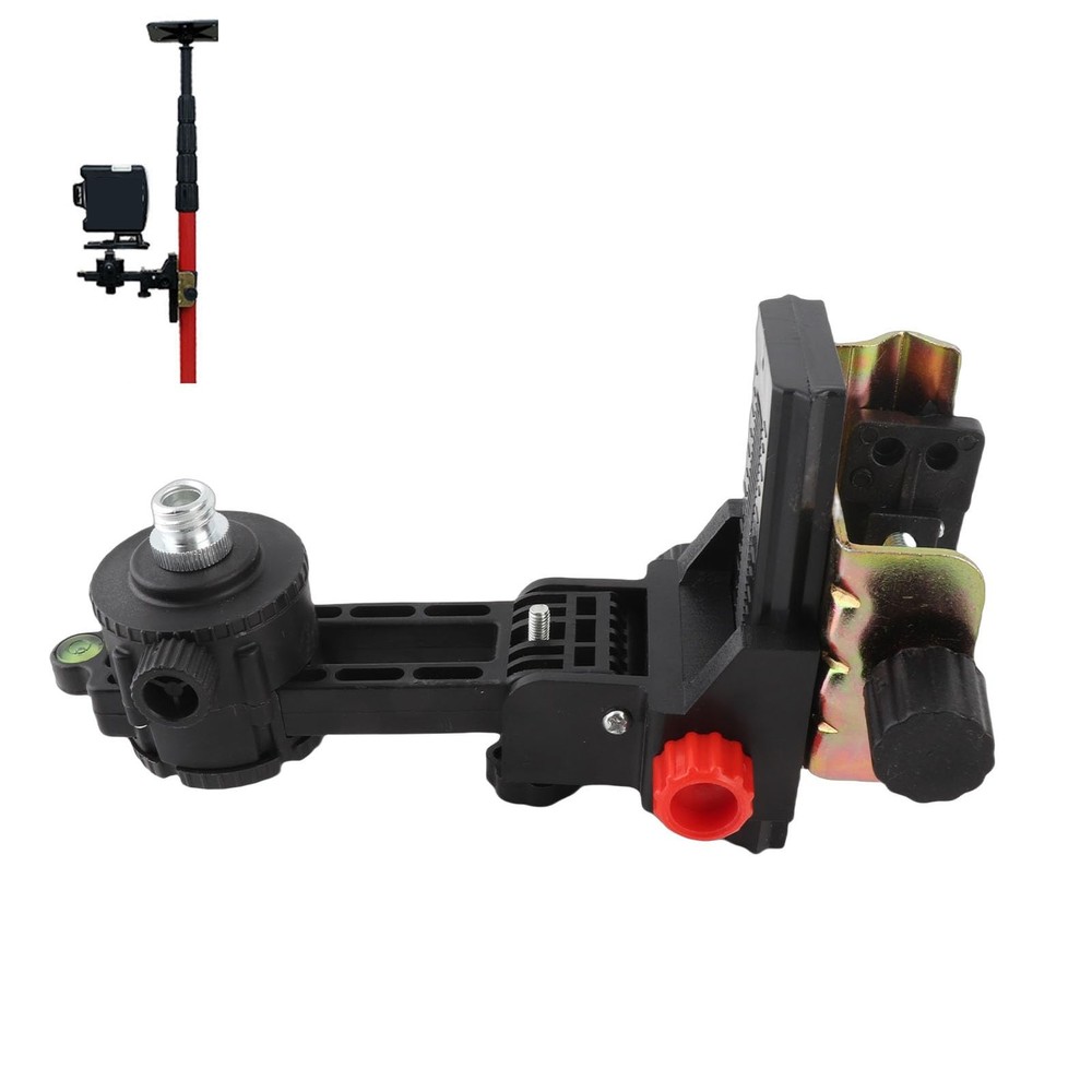 Fine Tuning Bracket Level Tool Adapter, 360 Degree Rotation Telescoping Pole ...