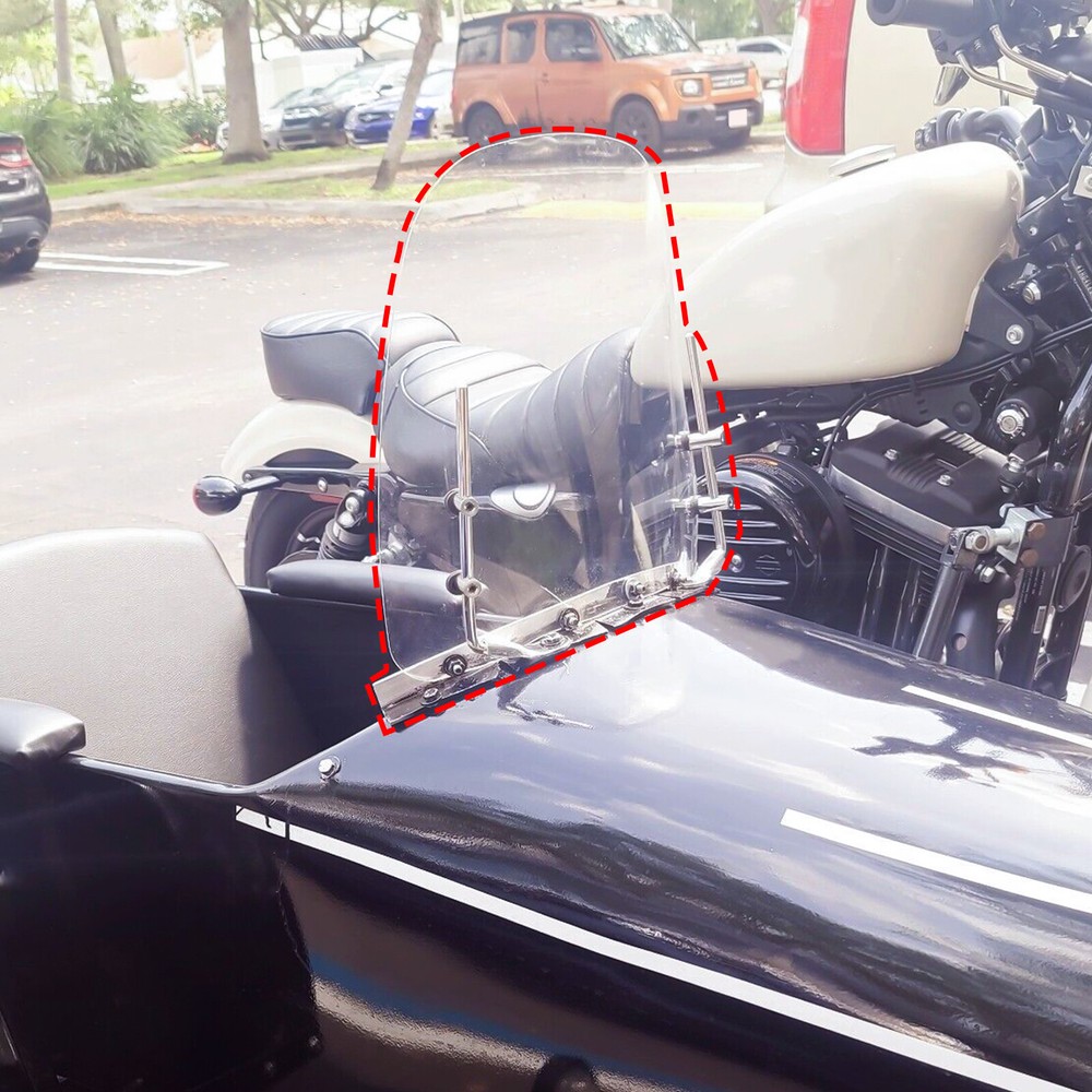 17"x15" Universal Clear Scooter Moped Motorcycle Windshield Windscreen