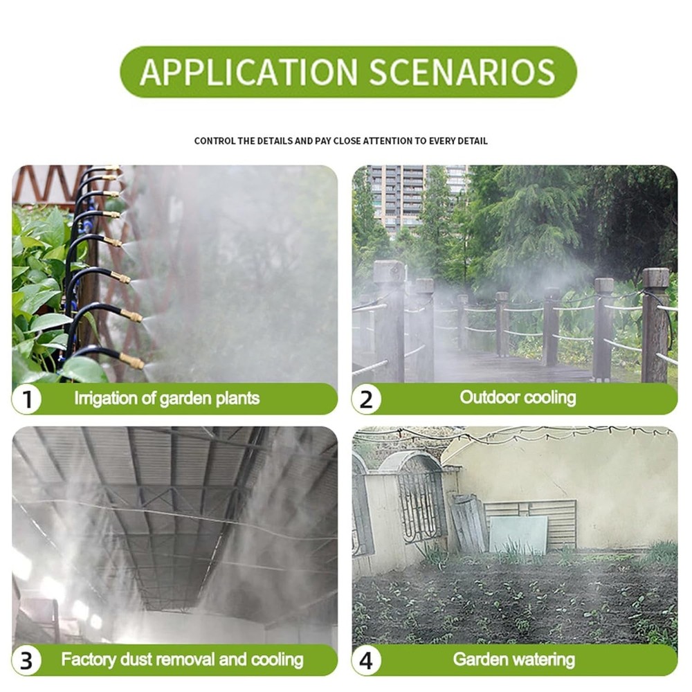 New Drip Irrigation Kit, Automatic Garden Watering System, Quick Connector and 3