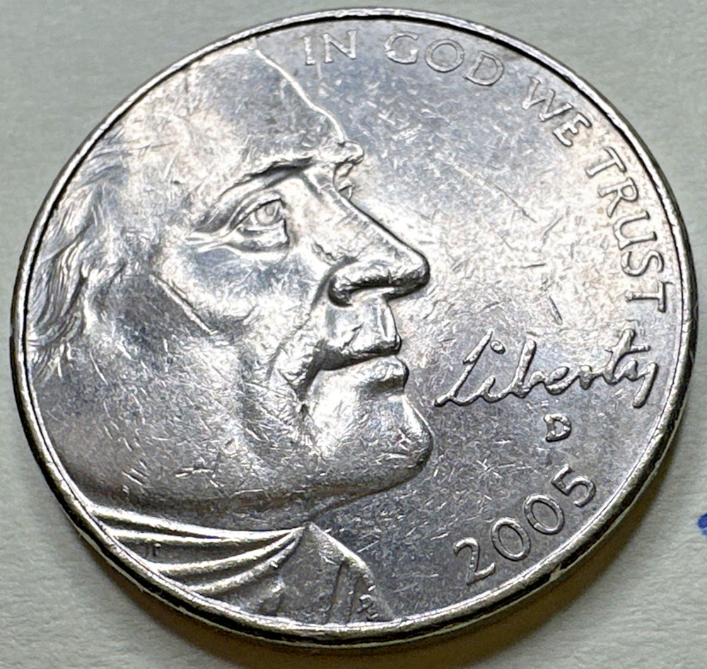 2005 D Jefferson "Bison" Nickel 1817X