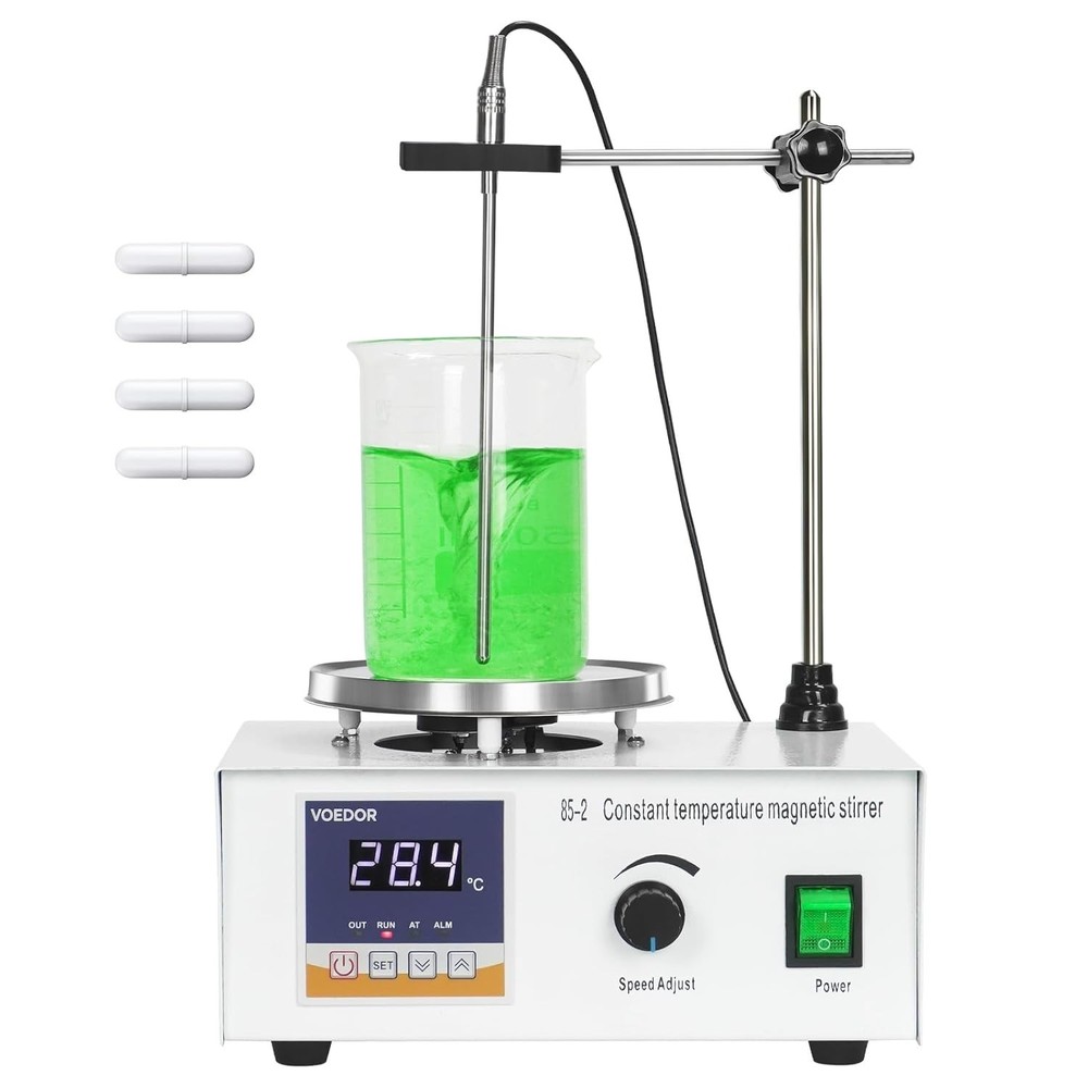 Precision Digital Stirring System with Adjustable Temperature Probe - 250W Rated