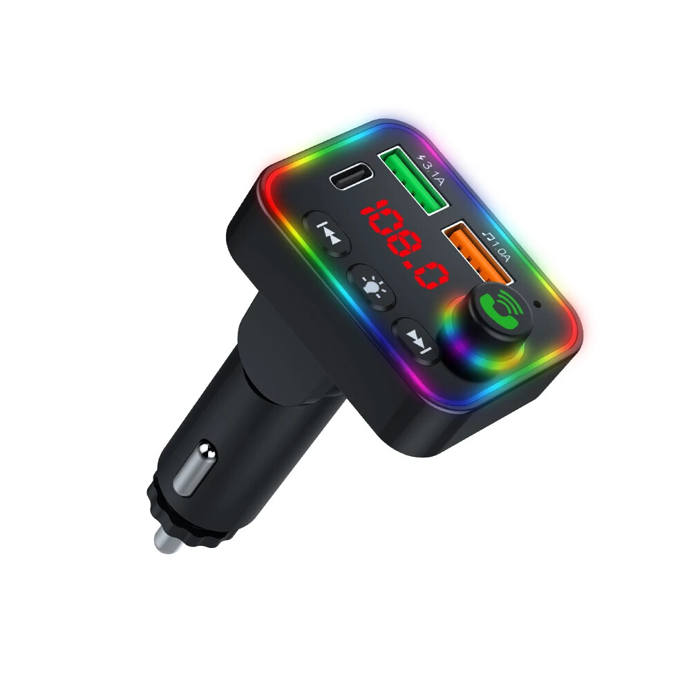 Car Wireless Bluetooth 5.0 FM Transmitter MP3 Player USB3.1A Car Charger U Disk