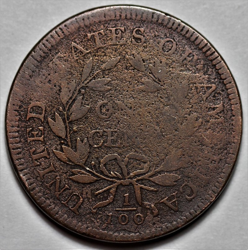 1798/7 Draped Bust Large Cent - US 1c Copper Coin