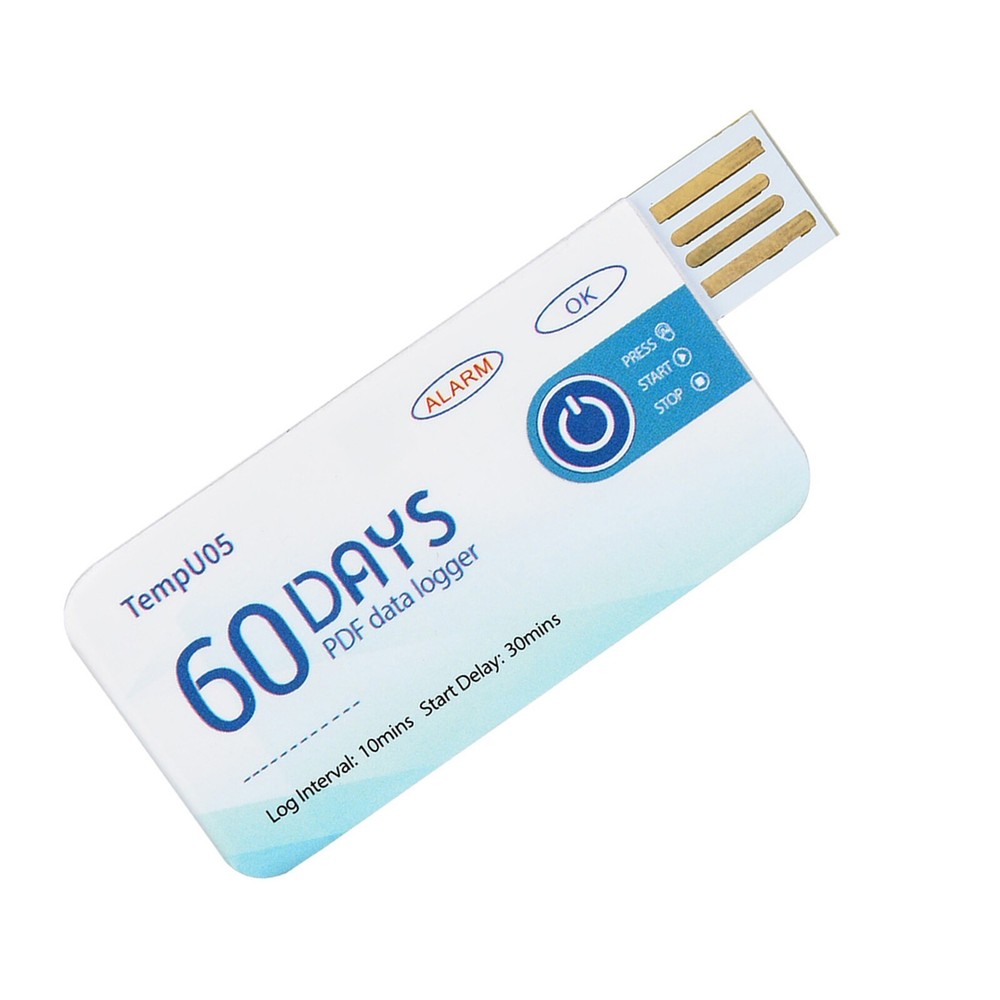 TempU05 Single Use Temperature Data Logger Disposable USB Temperature Recorder