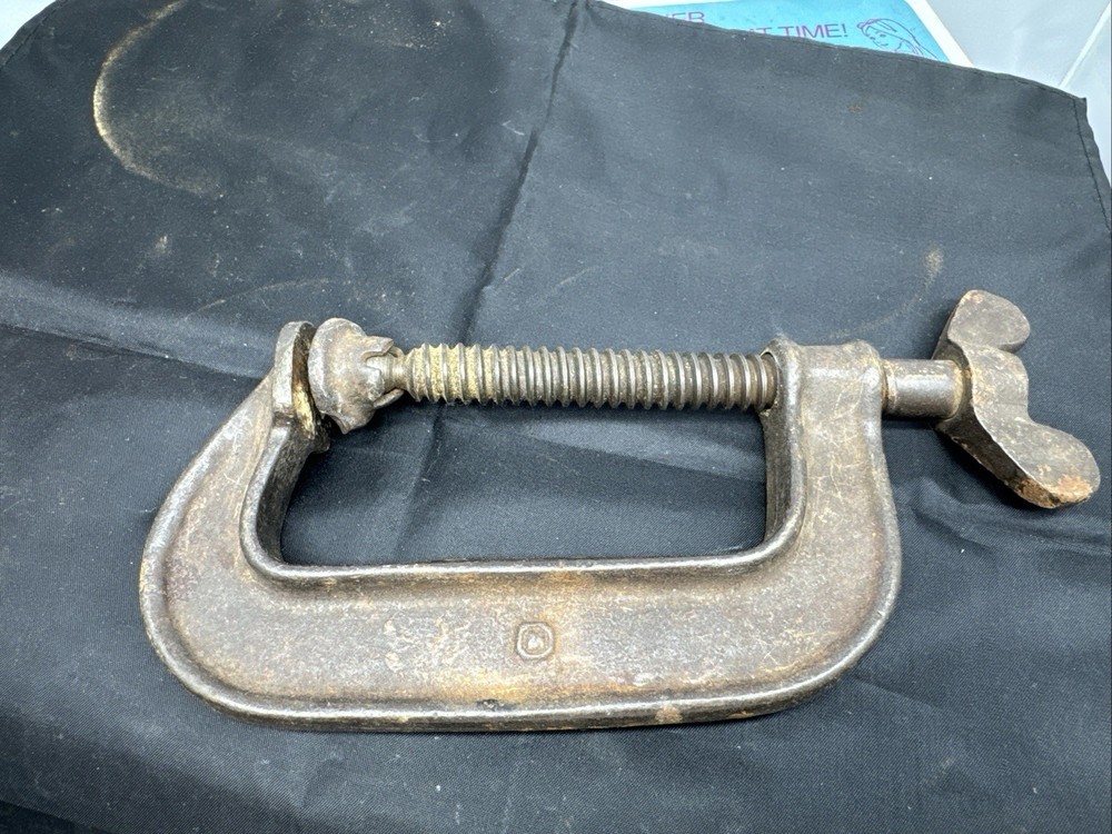 Antique Bat Wing C Clamp #4 Nice!