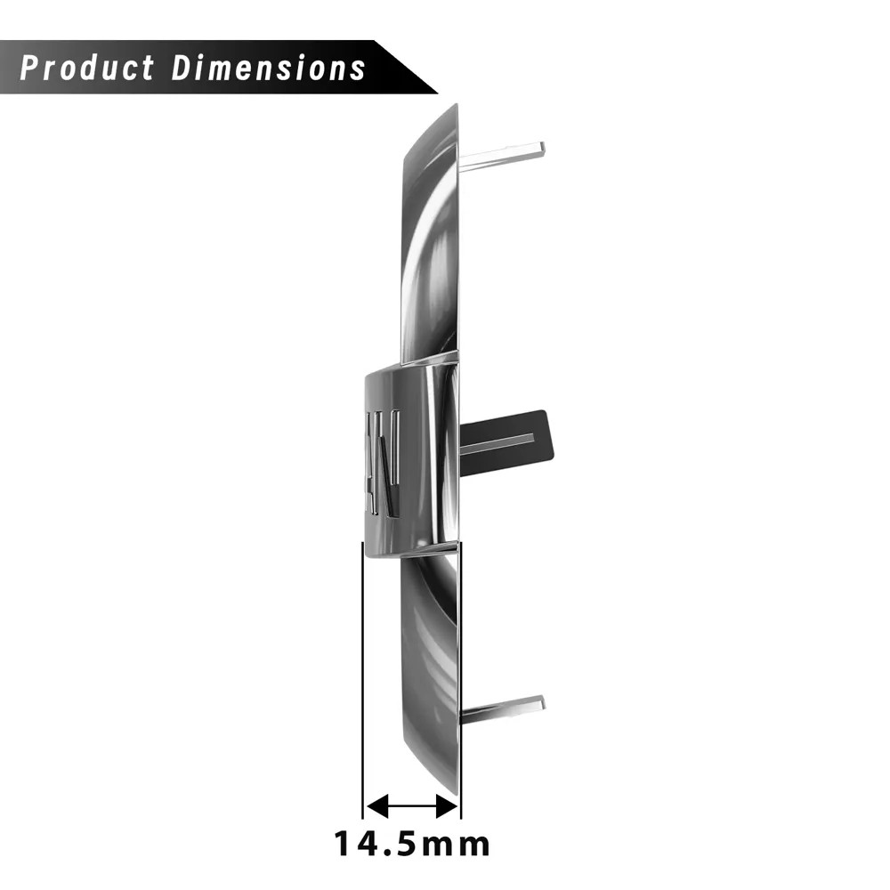 For OEM Rep Front Grille Chrome Emblem Nissan Versa 2015-2019 Silver Chrome Logo