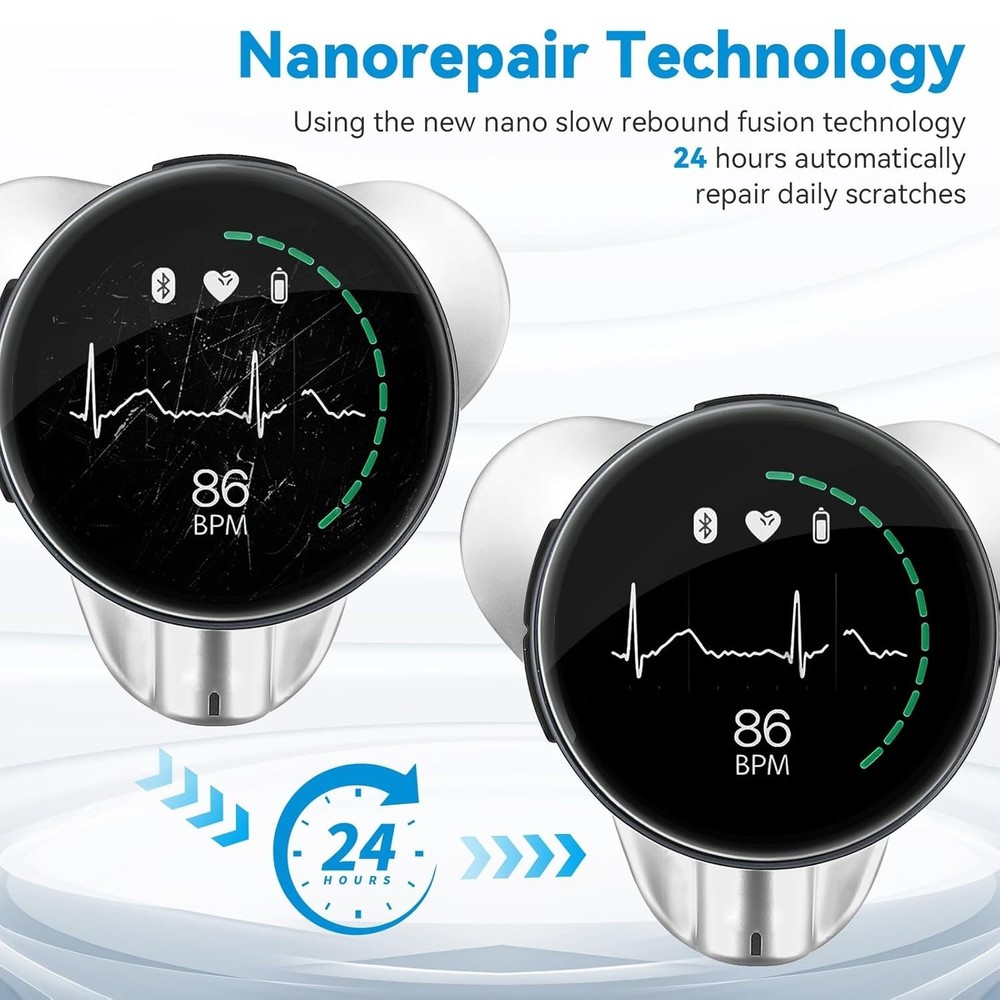 2-Pack Full Coverage 3D Curved Screen Protectors for Eko Core 500 Stethoscope