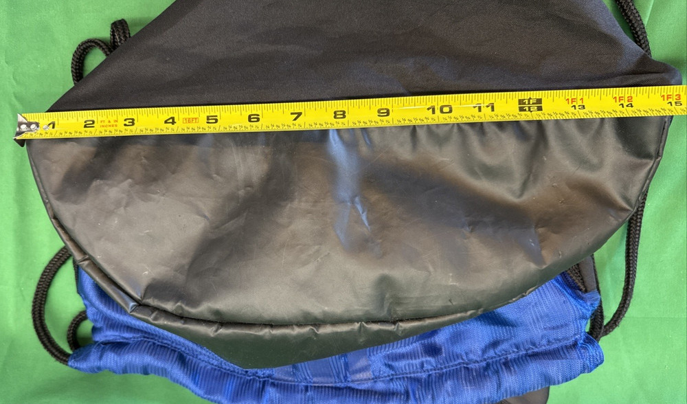 adidas Lightweight Drawstring Backpack w Zipper Pouch