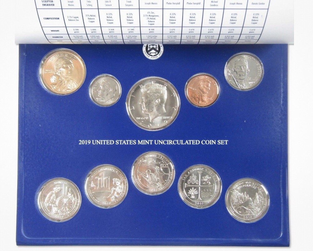 2019 Uncirculated Coin Set U.S Mint OGP COA