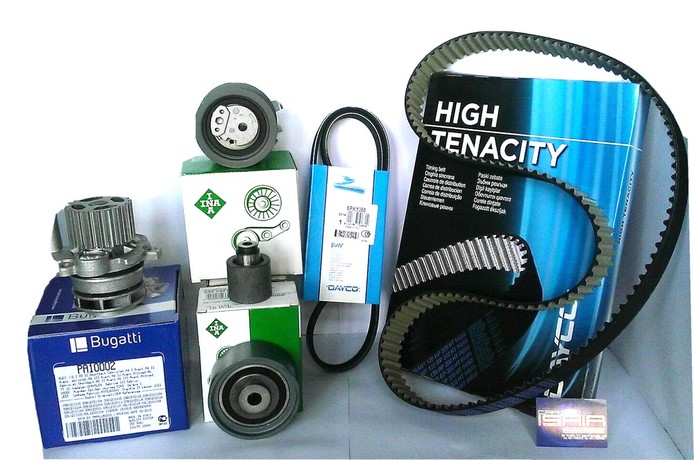 ORIGINAL DISTRIBUTION KIT (4F5) 6PCS + WATER PUMP + BELT SERV FOR AUDI A6 2.0TDI