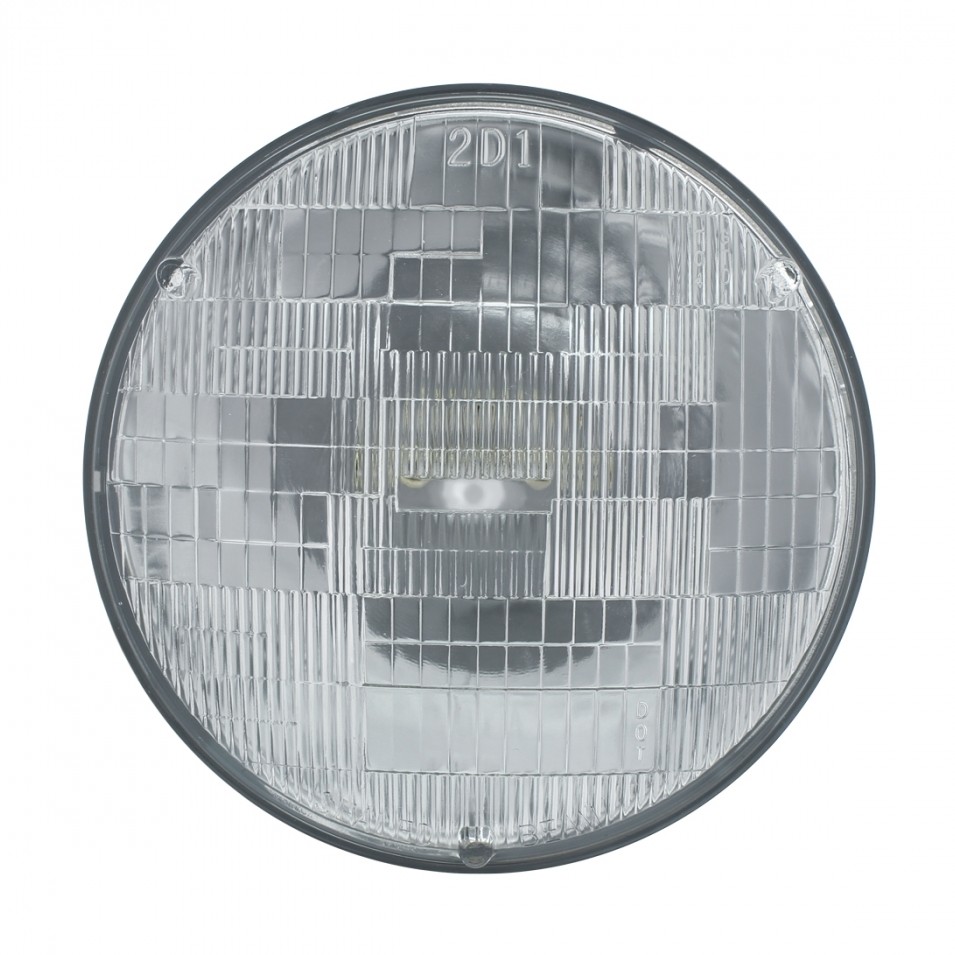 GUIDE Headlight, Dual Function, Stainless, H6024 Bulb -Amber LED/Amber Lens Turn