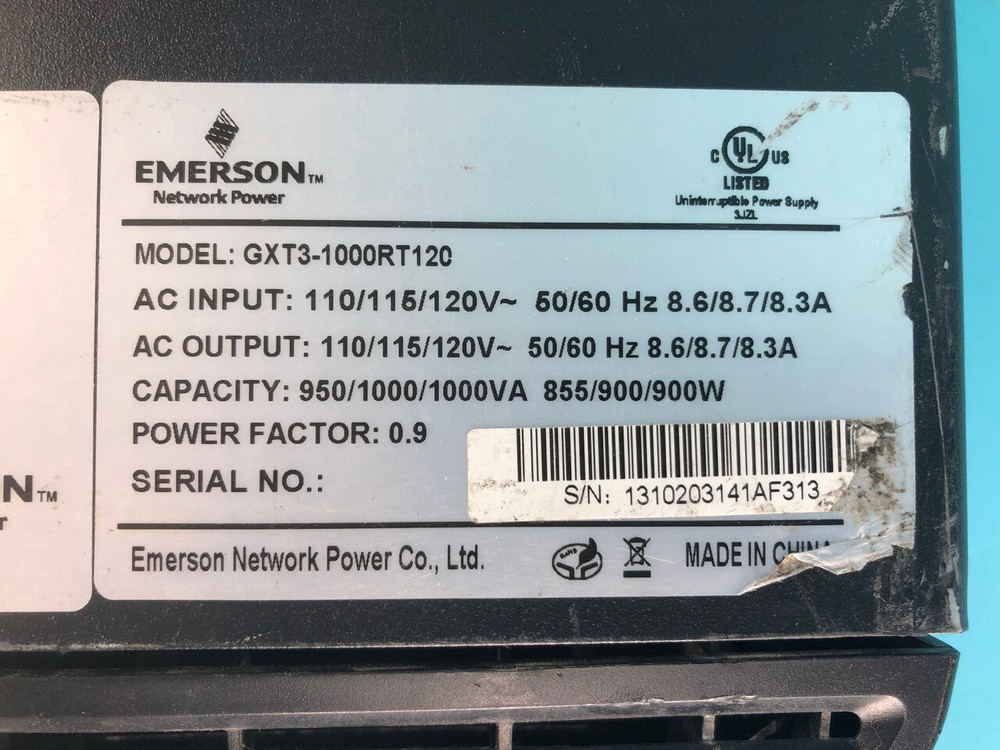 LIEBERT GXT3-1000RT120 AC POWER SYSTEM |010-6801790