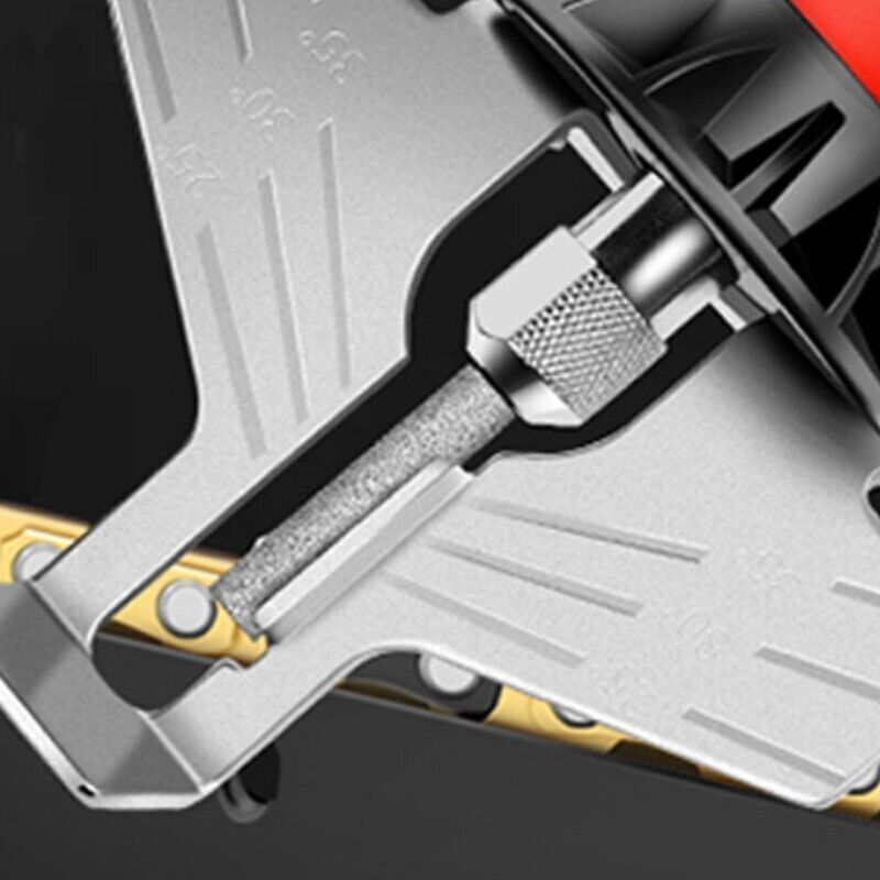 7/32" Diamond Chainsaw Sharpener Sharpening Stone Grinding File Tool Silver 8Pc