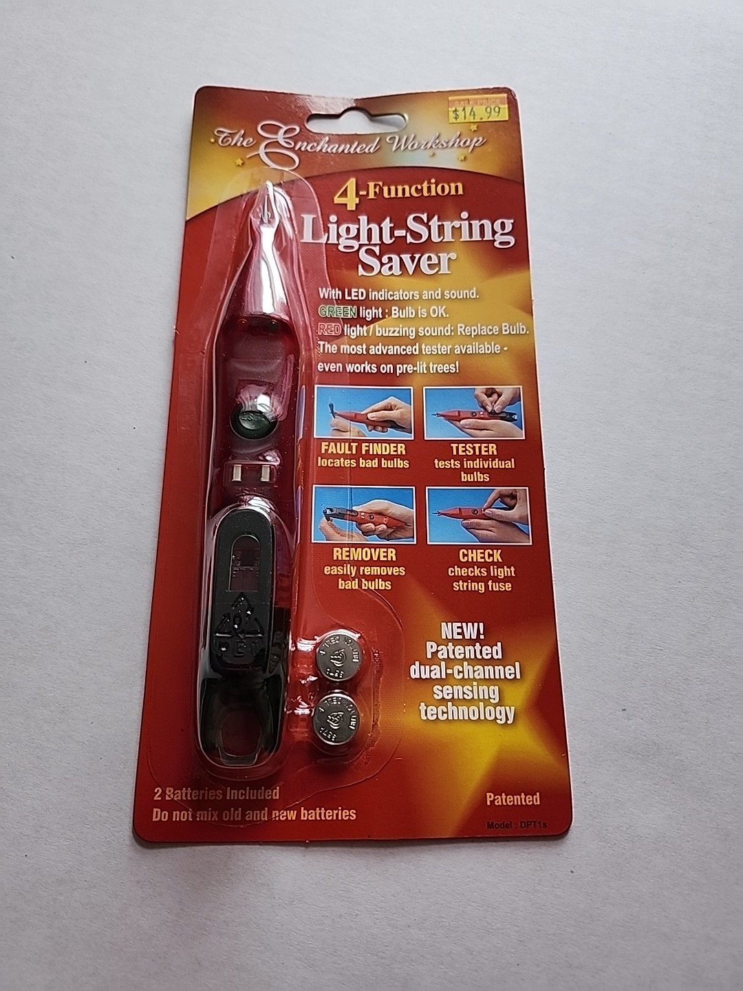 Holiday Christmas Light and Fuse Tester with Sound and Lights Brand New in Pkg