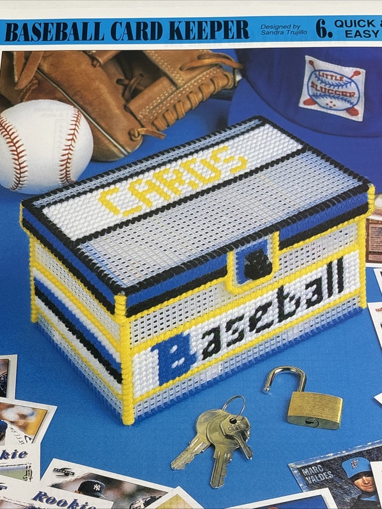 Baseball Card Keeper Annie's Attic Plastic Canvas Pattern Page