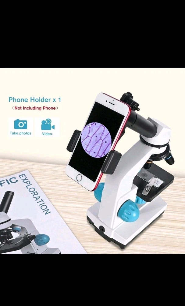 HSL 40X-2000X Microscope for Kids, Monocular Microscope Students Set +Handbag...