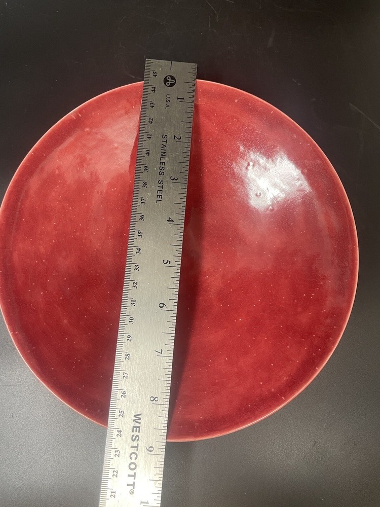 Red Pink Red Ceramic Bowl