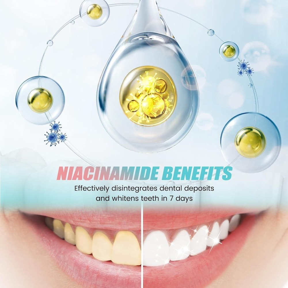 Niacinamide Whitening Toothpaste, Hydroxyapatite Toothpaste, Effectively Whit...