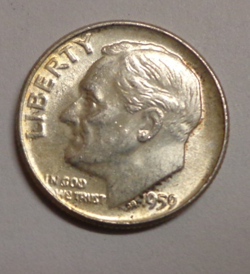 1959    Roosevelt Dime 90% Silver