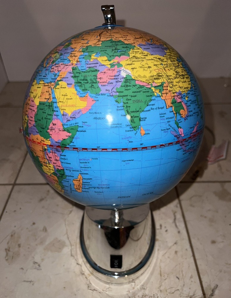 Rotating Globe Lamp Light 10” Model DK1461R