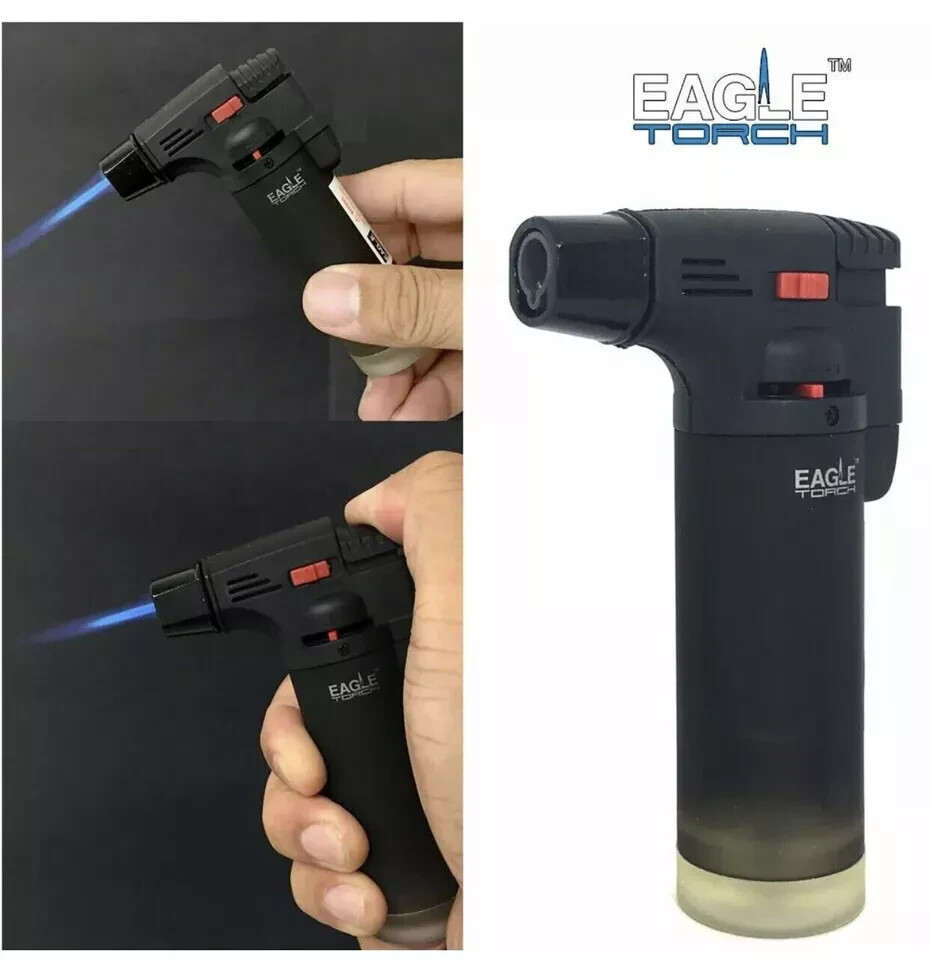 10 Pack Eagle Torch Gun Lighter Butane Jet Windproof Adjustable Flame Refillable
