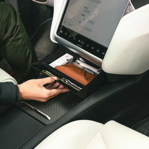 For Tesla Model X Model S 2012-18 Car Center Console Storage Box organizer Case