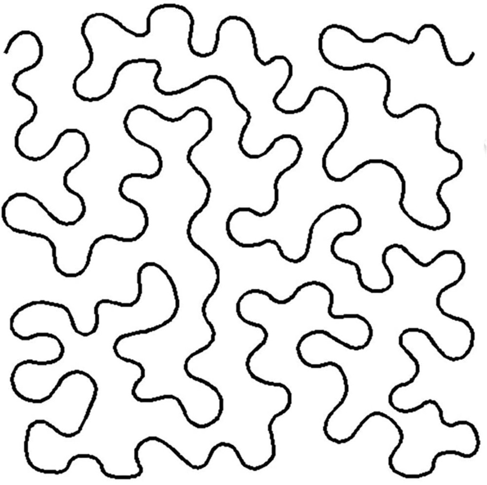 Quilting Stencil 11" Large Stipple Quilt Patterns Template With Beginner Guide