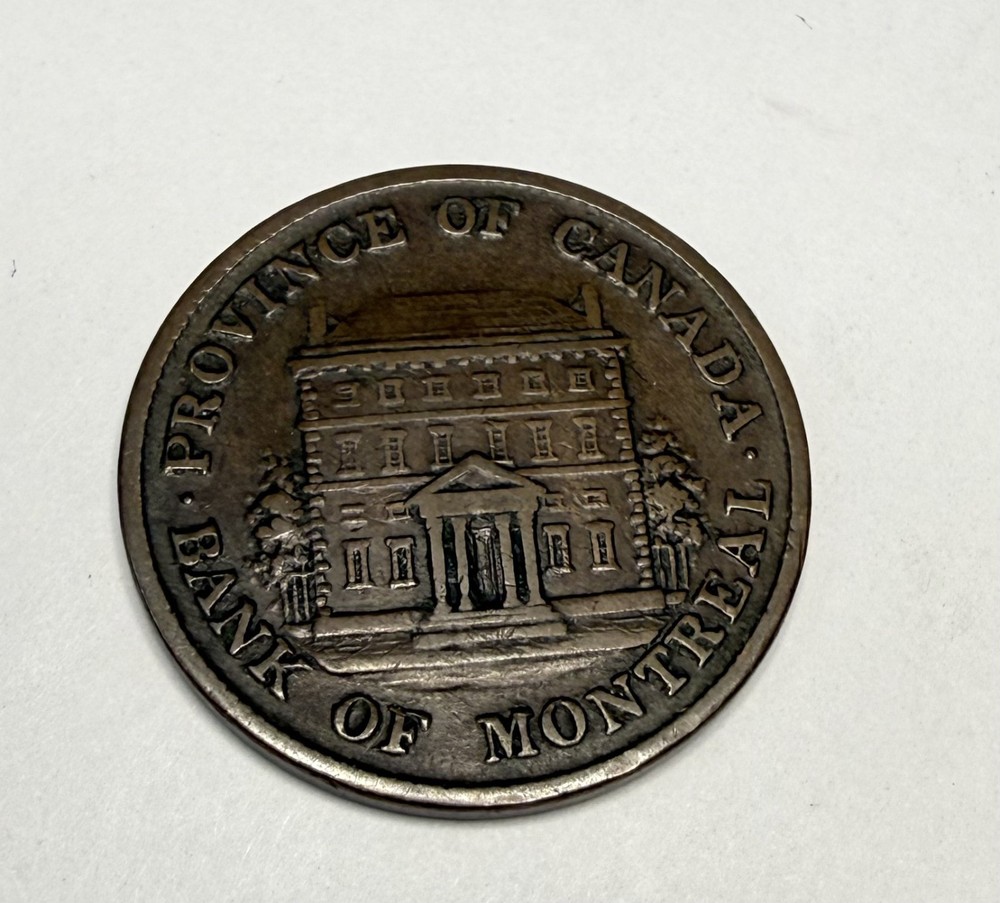 1844 Canada half Penny