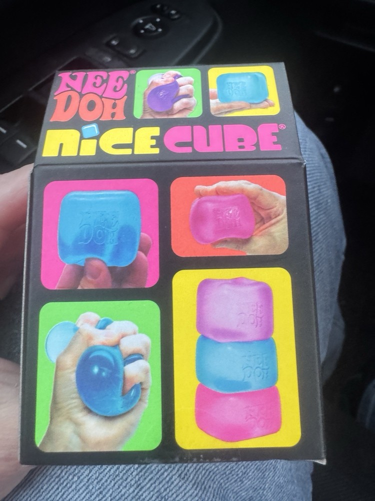 New Nee Doh Nice Cube Pink Super Solid Squish