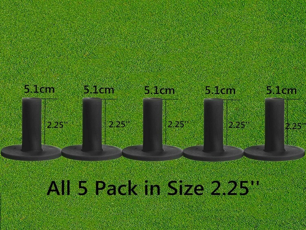 New Golf Rubber Tee For Driving Range Practice Mat 3/5/6 Pack Fast Ship