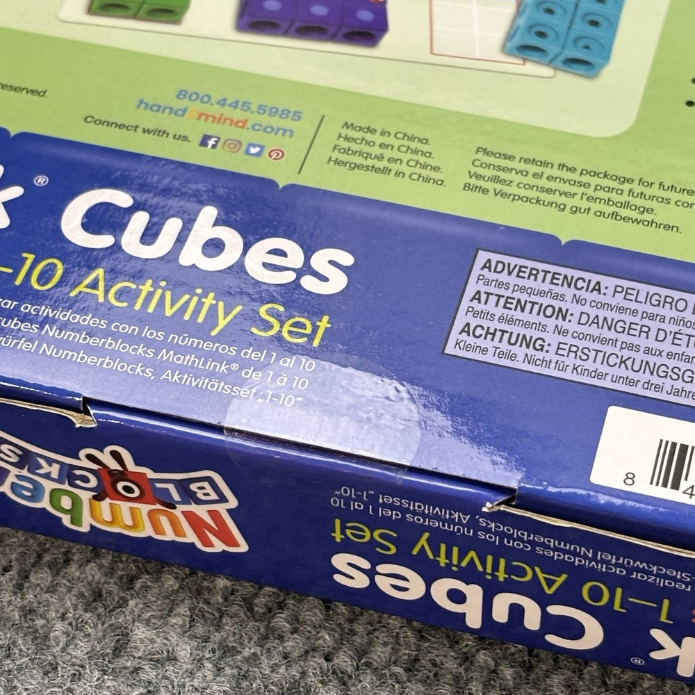Mathlink Cubes Numberblocks 1-10 Activity Set Math Games Learning Homeschool NEW