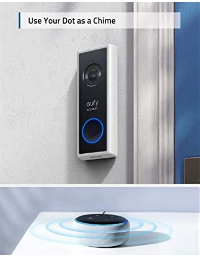 eufy Security Wireless Smart Video Doorbell 1080P Camera Intercom