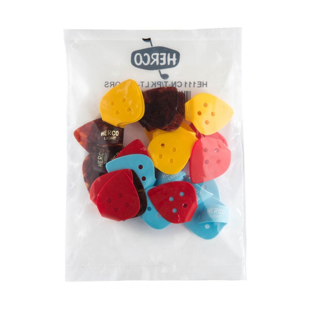 Herco Flat Thumb Picks Light 24 Picks Light