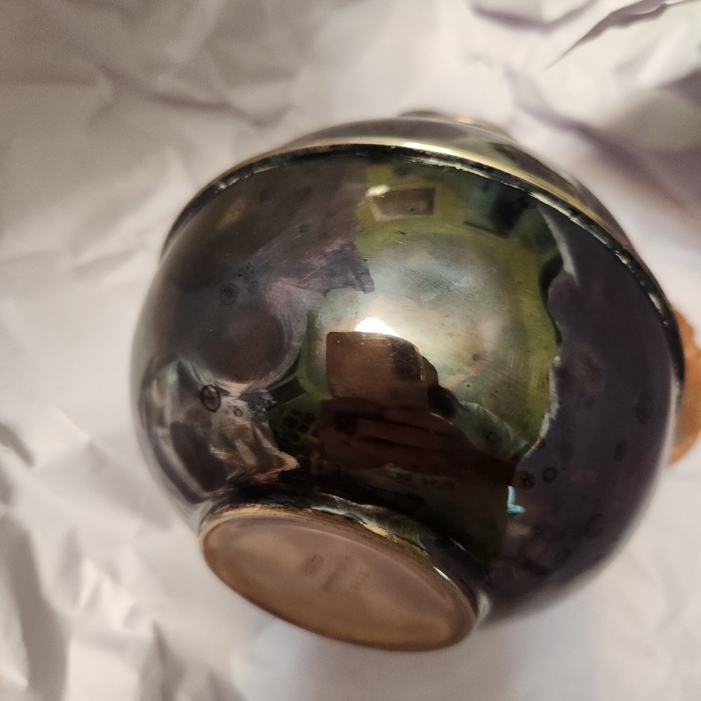 VINTAGE APOLLO EPNS BERNARD RICE'S SONS TEAPOT SILVERPLATED BAMBOO HANDLE